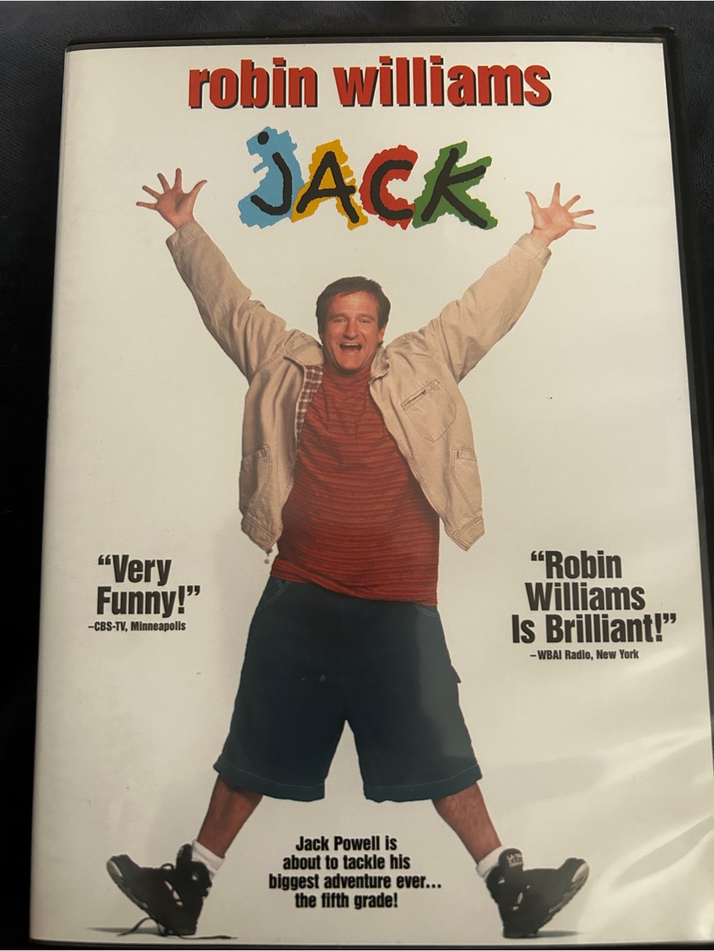 Jack (Robin Williams) DVD Movie Cover - Colorful Title Art